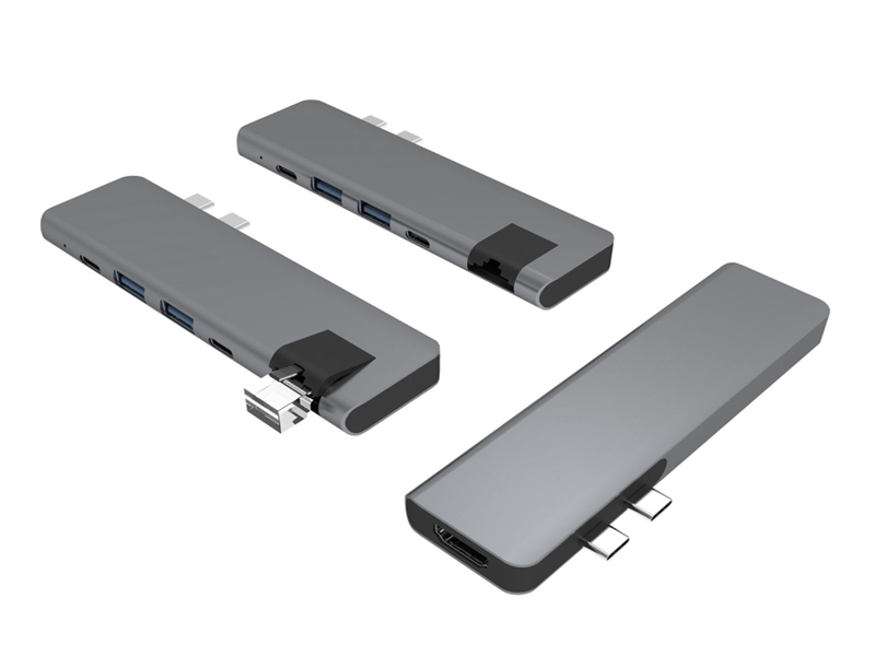 C*2 To USB TYPE-C GEN 2（PD）+USB3.0*2+USB TYPE-C GEN 1+HDMI