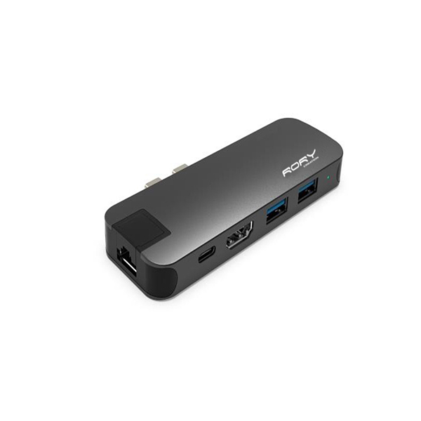 Type-C/M*2 to USB3.0 x 2+ HDMI(4KX2K@30HZ)+ Micro SD+TF+Gigabit Ethernet +Type-C Charging Adapter